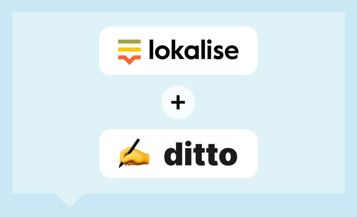 Ditto + Lokalise integration