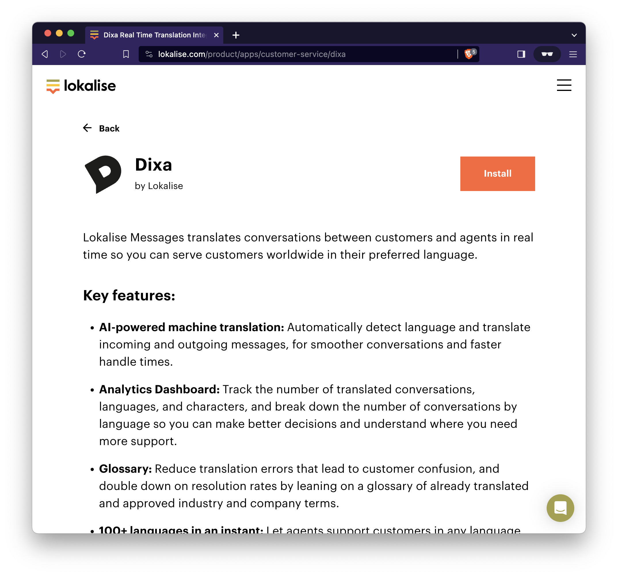 https://lokalise.com/product/apps/customer-service/dixa