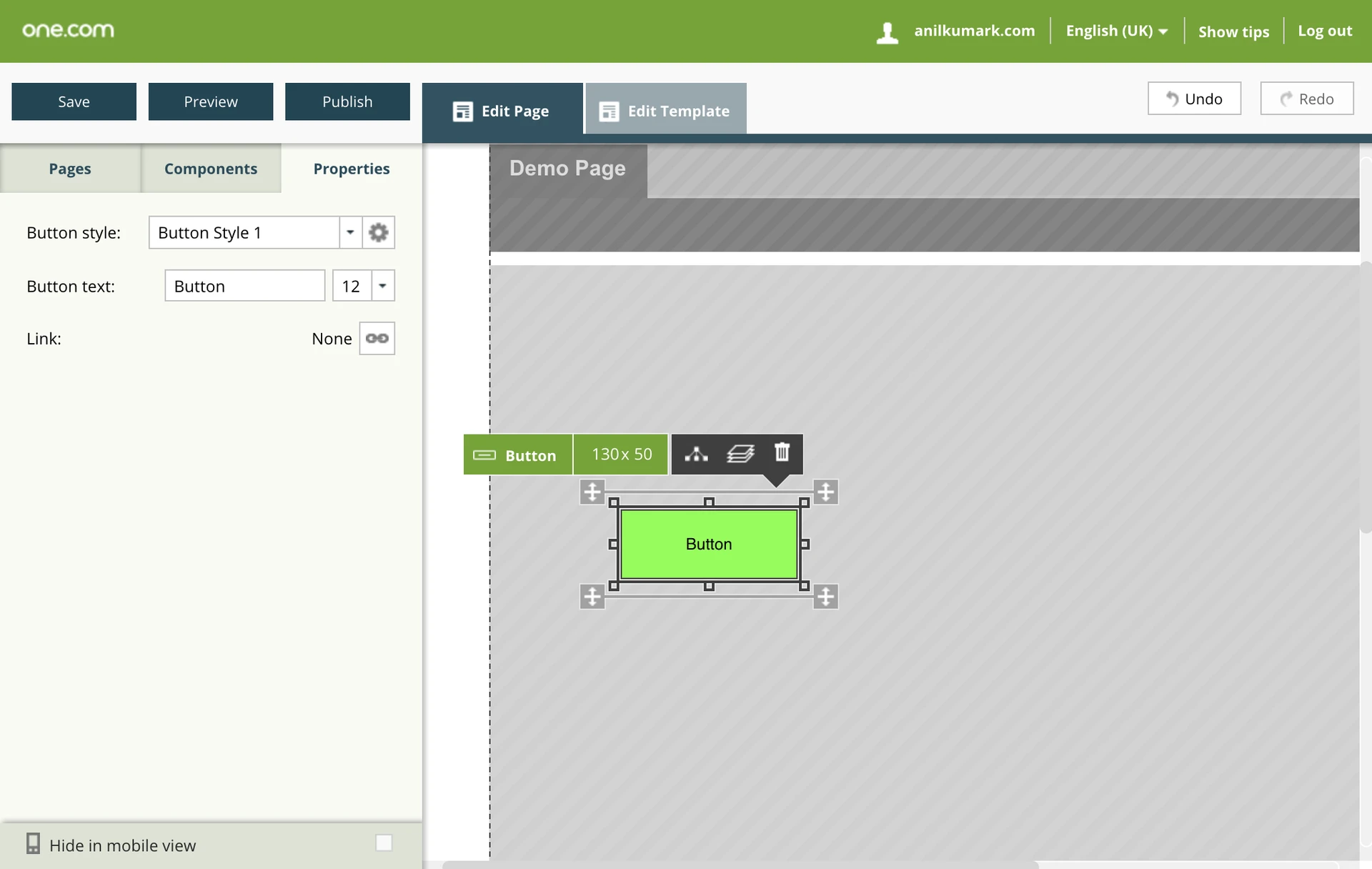 Button component