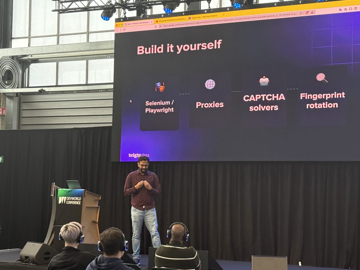 DIY stack slide: Selenium and Playwright, proxies, CAPTCHA solvers, fingerprint rotation